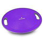 Navaris Balance Board 40cm / 15.7" - Non Slip Wobble Board Stability Trainer for Exercise, Fitness and Physiotherapy - Tone Muscles, Strengthen Core