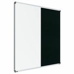 Scholar Art® Iris 2-in-1 Combination Board (Magnetic White Marker Board + Green Bulletin Pin-up Board) for Home, Office & School 4x6 Feet (120x180 cm)