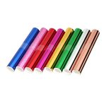 SINCHI 8-Color Pack Heat Transfer foil Rolls for minc foil machine, 8.3" x 10' per roll, Toner Reactive Foil for Toner Printing Arts & Crafts, Shirt Press, Iron Press