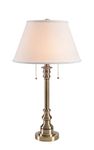 Kenroy Home Classic Table Lamp 17 Inch Ext 17 Inch Width 31 Inch Height Antique Brass Finish Finish