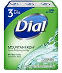 Dial Antibacterial Deodorant Soap, Mountain Fresh, 4 Ounce, 9 Bars