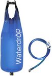 Waterdrop Gravity Water Bag for Camping, Travel, Backpacking, Hiking and Emergency, Compatible with Water Filter Straw, Flex Foldable, 1.5 Gal Bag