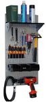 Wall Control 30-WGL-100 GVB Basic Utility Tool Storage Pegboard Organizer with Black Accessories