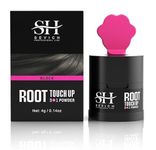 Root Touch Up, Black - Hairline Powder, Helps Cover Grey Roots & Bald Spots Instantly, Highly Pigmented, Fuller and Denser, Long-Lasting & Matte Finish, Super-Fine Powder for Flawless Application, 4g