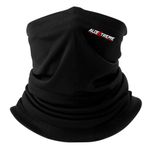 Allextreme Neck Gaiter Bandana For Men & Women Sun Protection (Black)