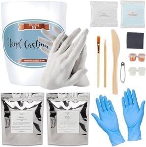Hand Casting Kit Couples - Hand Mold Kit Couples, Wedding Engagement Gifts for Couples Husband Wife, Girlfriend Boyfriend