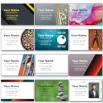 Business Cards - Instant Design, Customise and Personalise with Many Templates - Finest 350gsm Silk Board - Best Print Quality