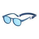 COCOSAND Toddler Baby Sunglasses with Strap Polarized Retro Round Frame for Kids Infant Girls Boys Age 0-2 Years Old, Blue