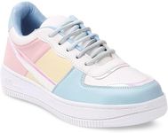 layasa Sneakers Lightweight Casual Sneakers for Women/Girls_6 White/Multi