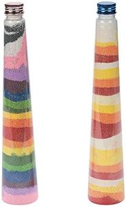 Triangular Cone Sand Art Bottles (1Dz) - Crafts for Kids and Fun Home Activities