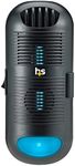 HealthSmart Air Purifier and Air Sanitizer with UVC Ultraviolet Light That Cleans up to 300 Square Feet Pluggable, Black, 1 Count