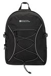 Mountain Warehouse Bolt 18L Backpack - Ripstop Rucksack, Compression Straps Bag - For Travelling Black