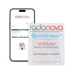 Radonova QuickScreen Home Radon Test Kit - Short Term Charcoal Radon Detector (2-4 Days) Reliable Accurate Readings - EPA Approved Radon Home Test - Lab Analysis Included - Unavailable in New Jersey