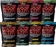 Kona Indoor Smoker Pellets - Intended for GE Smart Profile Indoor Smoker, All Variety Pack, 8, 1lb Resealable Bags