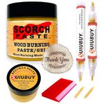 Scorch Paste - 7 PCS The Original Wood Burning Paste Kit, Wood Burning Pen Kit for Beginners to Create Accurate and Easy Do-it-Yourself Arts on Wood, Canvas & More