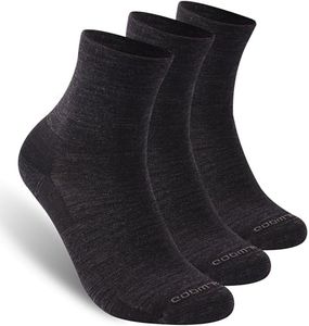 ZEAL WOOD Merino Wool Crew Hiking Athletic Socks Running Socks Gifts for Women Men Cycling Socks for Men & Women Tennis Golf Socks Wool Winter Warm Socks For Women Men