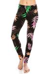 ALWAYS Printed Leggings for Women - Premium Super Soft Comfort Bold Prints, Sle / 1777, One Size