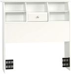 Sauder Shoal Creek Bookcase Headboard with Soft White Finish Twin