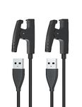 Sinoacc Charger for Garmin Forerunner 35/235/230/630/645/735XT, Approach S20/G10,Vivomove HR,Lily Watch Charger Replacement Charging Clip Sync Data Cable (2-Pack, 3.3ft/1m)