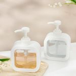 Global Local Empty Bottle Soap Dispenser for Bathroom Kitchen Large-Capacity Dispensing Bottled Hand Soap Dish Soap Shower Gel Shampoo Washing Powder Replacement Empty Bottle(4 Pcs)