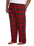 Amazon Essentials Men's Flannel Pajama Pant, Red Plaid, Medium