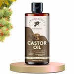 Aromatique Cold Pressed Castor Oil - Castor Oil for Hair Growth - Helps Reduce Hair Breakage - Moisturizes Skin & Reduces Wrinkles - Castor Oil for Skin (200 ml)