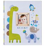 CR Gibson Baby's First Memory Book -- Newborn Baby Gift Set / Keepsake / Baby Journal (Boy Oh Boy!)