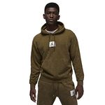 Nike Jordan Essentials Fleece Men's Hoodie, Light Olive, Medium