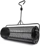 Garden Tailor Compost Spreader 44 Inch Towable Peat Moss Spreader with Installation Accessories, Metal Mesh Roller Lawn Spreader for Top Soil, Manure, Mulch, Top Dressing - Garden spreaders for lawns