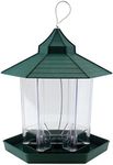 Ogrmar Hanging Perky-Pet Gazebo Wild Bird Feeder -Perfect for Garden Decoration and Bird Watching for Bird Lover and Kids (Green)