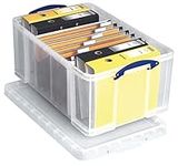 Really Useful Plastic Storage Box 64 Litre Clear