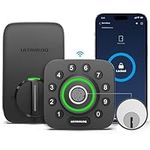 ULTRALOQ U-Bolt Pro WiFi Smart Lock with Door Sensor, 8-in-1 Keyless Entry Door Lock with Fingerprint ID, App Remote Control, Built-in WiFi Keypad Deadbolt, Auto Unlock, IP65 Waterproof, Easy Install