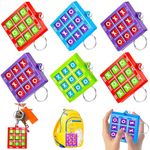 16 Pcs Tic Tac Toe Keychains for Kids Party Favors Classroom Prizes Goodie Bag Stuffers Return Gifts Birthday Party Favor Pinata Filler End of Year Gifts for Student Board Game Loot Bag School Reward