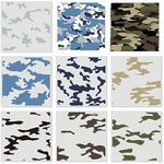 yhslmh Camo Print Stencils for Spray Paint Camouflage Pattern Stencils Templates for Boat Wood Crafts Canvas Paper Fabric (camo)