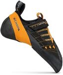 SCARPA Instinct VS Rock Climbing Shoes for Sport Climbing and Bouldering - Black/Orange - 8.5