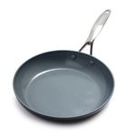 GreenPan Valencia Pro Hard Anodized Healthy Ceramic Nonstick 12" Frying Pan Skillet, PFAS-Free, Induction, Dishwasher Safe, Oven Safe, Gray