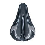 BraceUP Gel Bike Seat Cover for Women & Men, Padded Bicycle Seat Cushion with Extra Thick Silicone Sponge, Anti-Slip Design, for Stationary, Spin, and Indoor Cycling Bikes
