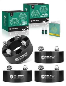 YHTAUTO 4X110mm Wheel Spacers 2 Inch Fits Honda, Suzuki, Can-Am, Bombardier, Kawasaki, Yamaha Model, Grizzly, King Quad, Foreman Tire Spacers w/ M10x1.25 Studs, 74mm Hub Bore 4 Lug 4PCS Black Adapters