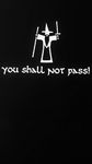 Chase Grace Studio You Shall Not Pass Gandolf Lords of The Rings Inspired Vinyl Decal Sticker|White| Cars Trucks Vans SUV Laptops Wall Art|5" X 3.5"|CGS537