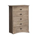 Prepac DDC-3345 Salt Spring 5-Drawer Chest, 5-Drawer, Gray