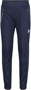 Under Armour Boys Pennant Tapered Track Pants, Jogger Style Sweatpants with Zipper Pockets, Midnight Navy