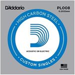 D'Addario PL008 Plain Steel Guitar 