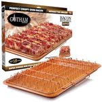 Gotham Steel 1937 Bonanza XL Healthier Perfectly Crispy Oven-Bacon Drip Rack Tray with Pan with Nonstick Easy Clean Surface ‚ As Seen on TV