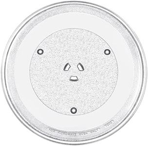 13.5" Microwave Glass Turntable Plate by Beaquicy - Replacement for GE Hotpoint Microwave Glass Plate - Replace Microwave Glass Tray # WB39X10032 JVM3160DF1BB JVM3160DF1CC JVM3160DF1WW