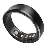 RingConn Smart Ring, No App Subscription, Size First with Sizing Kit, 7-Day Battery Life Activity & Sleep Tracker/Stress/Heart Rate Monitor, Waterproof Compatible with iOS & Android(Black, Size 13)