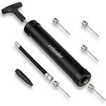 Portable Ball Pump Kit, Balloon Pump, Basketball Pump Air Pump with 5 Needles,1 Nozzle & Extension Hose for Soccer Football Volleyball Water Polo Rugby Exercise Sports Ball Swim Inflatables