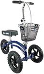 All Terrain KneeRover Steerable Knee Scooter Knee Walker Heavy Duty Crutches Alternative in Blue