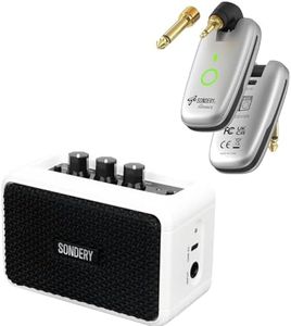 Mini Practice Guitar Amp Bluetooth Speackers with Wireless Guitar Transmitter and Receiver System