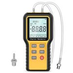 Digital Manometer HVAC, Gas Pressure Tester with ±0.3% FSO Resolution, Auto-off Differential Pressure Manometer Tester, Portable Air Pressure Gauge with LCD Backlight, 12 Optional Units