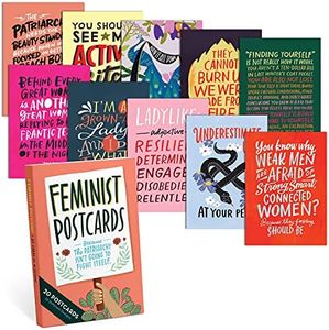 Emily McDowell & Friends Feminist Postcard Book, 20 Postcards (2 Each 10 Styles), 5 x 7-inches